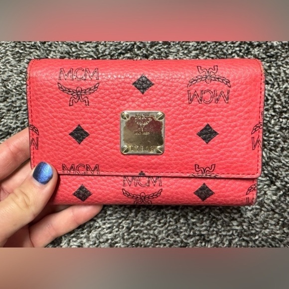MCM trifold wallet